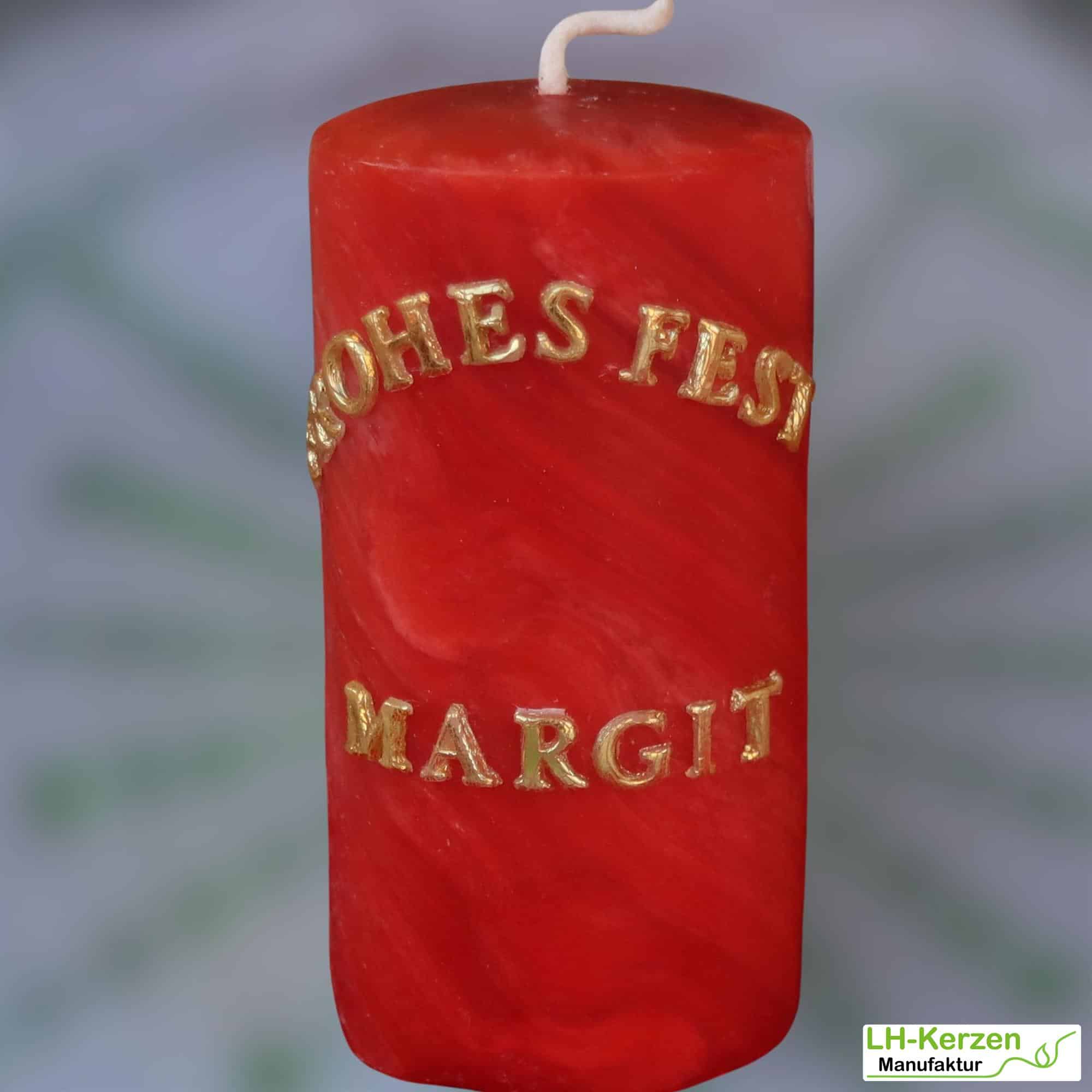 Kerzenbeschriftung Beschriftete Kerze